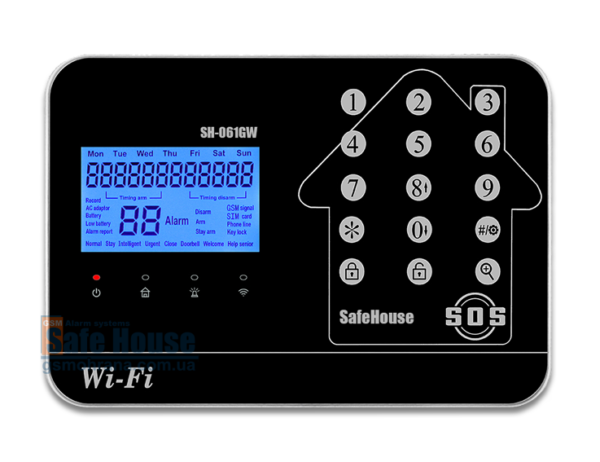 GSM + WIFI сигнализация SH-061GW - черная_2