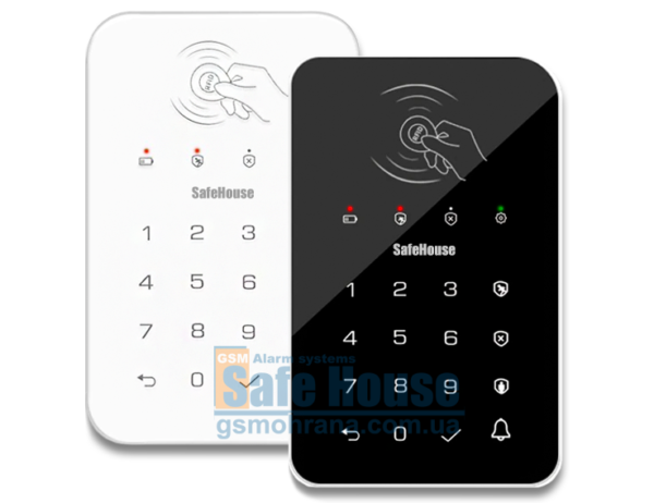 Беспроводная сенсорная клавиатура Touch KeyPad WK10 для сигнализации | Бездротова сенсорна клавіатура Touch KeyPad WK10 для сигналізації