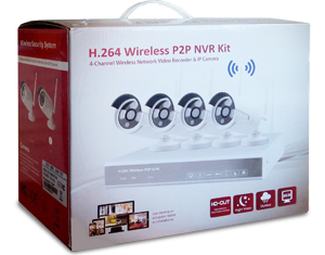 Недорогий комплект бездротового відеоспостереження WK324B6/SC100