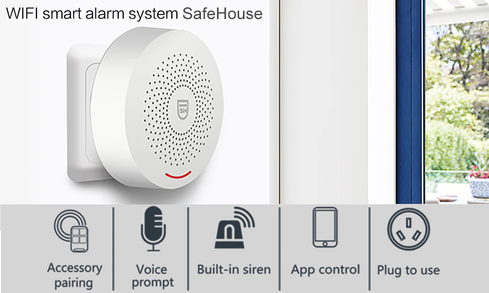 WIFI Smart сигнализация Tuya Network SH-009W