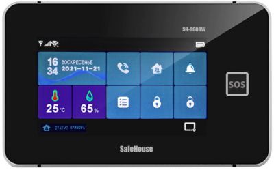 WIFI GSM сигнализация с сенсорным экраном SH-060GW