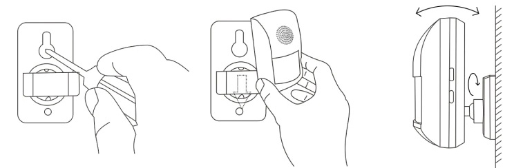 Smart детектор движения со встроенной сиреной Tuya PIR-117W – Установка