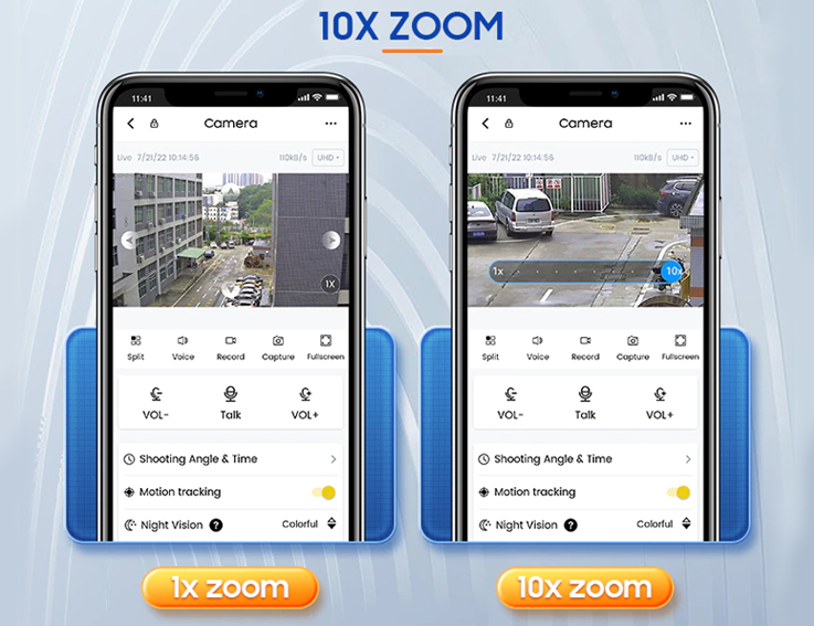 Двухобъективная 4K IP камера с 10X зумом