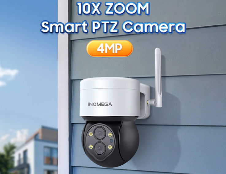 Двухобъективная 4K IP камера с 10X зумом INQ410 Dual Lens