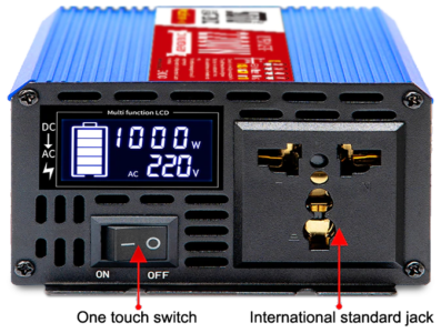 Інвертор перетворювач напруги 12V на 220V із чистою синусоїдою