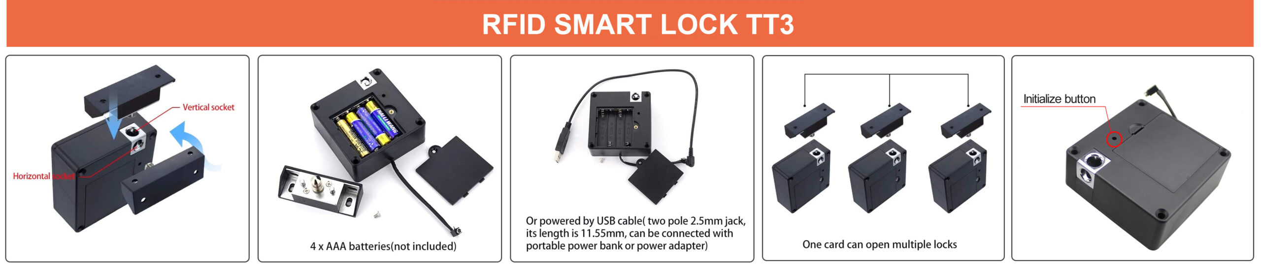 Мебельный RFID замок SMART LOCK TT3