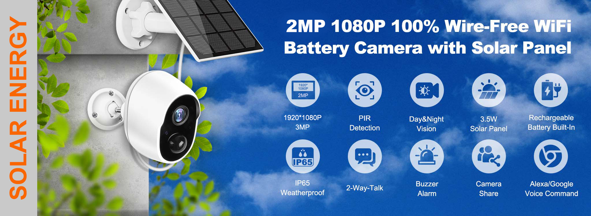 Автономна акумуляторна Wi-Fi IP камера Tuya G06T