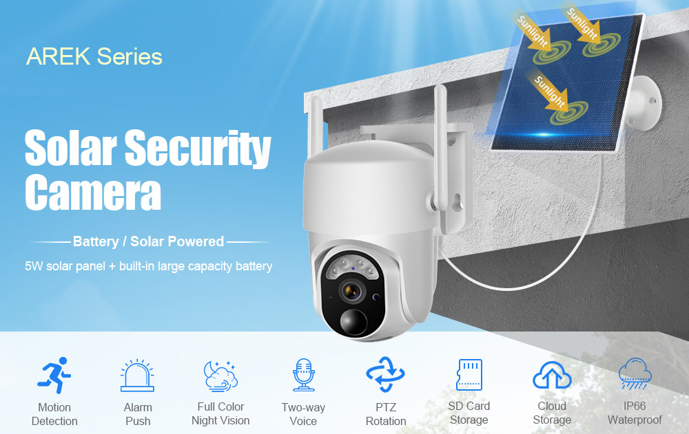 4G / WIFI PTZ камера 4MP із сонячною панеллю LS VISION LS-WS14