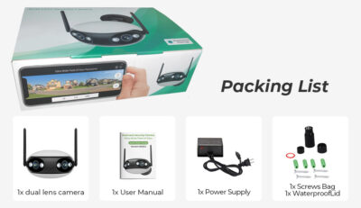 180° Широкоформатная 2K WIFI IP камера BESDER F2