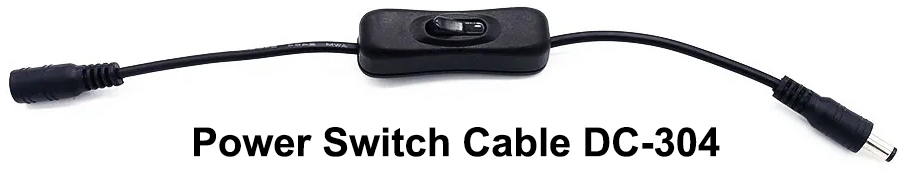 Вимикач живлення з роз'ємами 5.5*2.1 (9-12В) DC-304