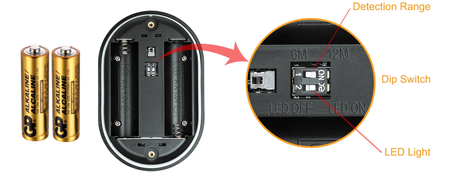 Бездротовий датчик руху PIR-861FSK для сигналізації KERUI DW9