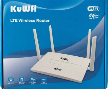 Дводіапазонний 4G LTE Wi-Fi маршрутизатор із SIM-картою KuWFi C910SP