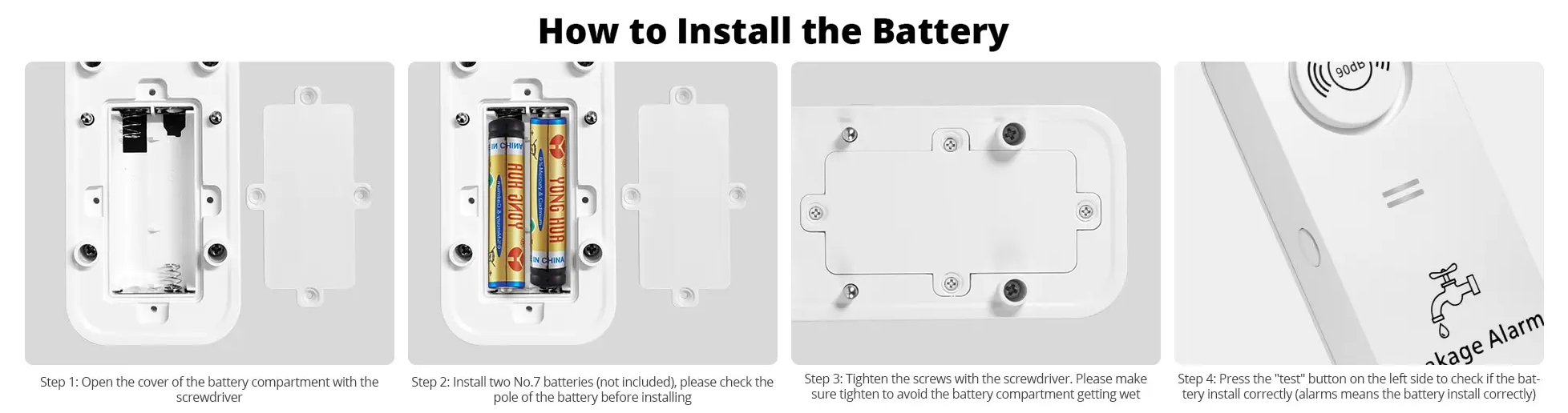 Датчик сигналізації протікання води Leakage Alarm SQ03