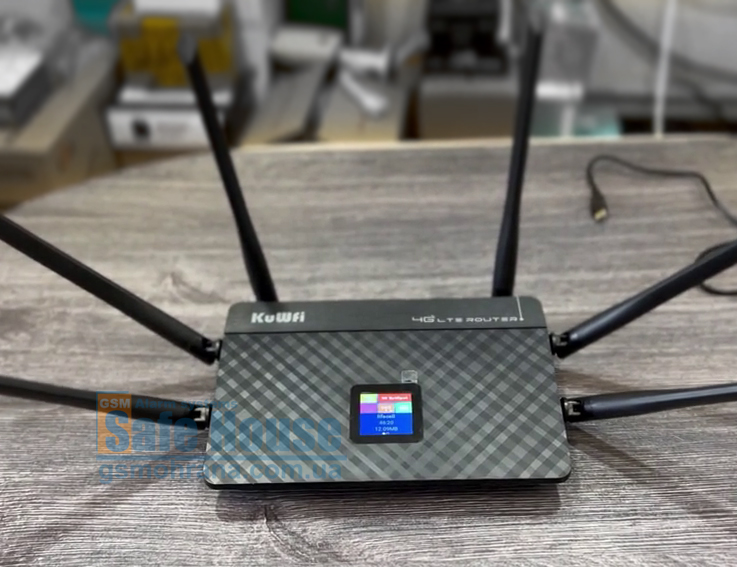 4G WIFI LTE роутер с встроенным аккумулятором KuWFi CPF907 | 4G WIFI LTE роутер із вбудованим акумулятором KuWFi CPF907