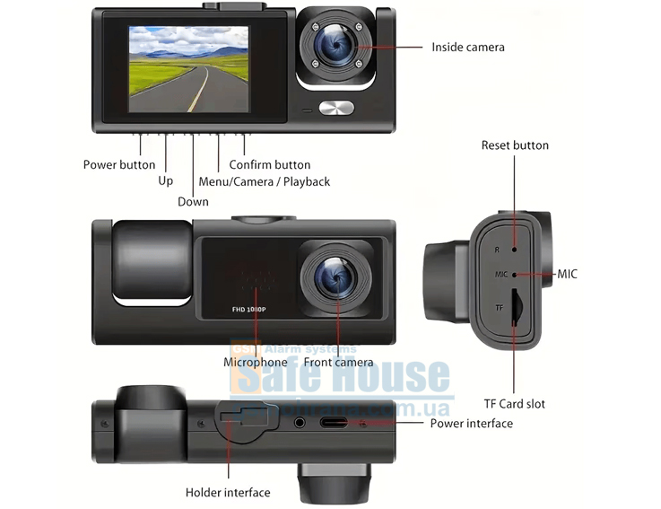 3-канальний Full-HD відеореєстратор BlackBOX-X3