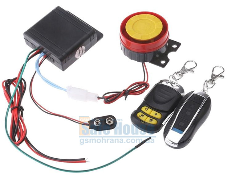 Мотоциклетная сигнализация с резервным питанием для скутера и квадроцикла AF-003K | Мотоциклетна сигналізація з резервним живленням для скутера та квадроцикла AF-003K