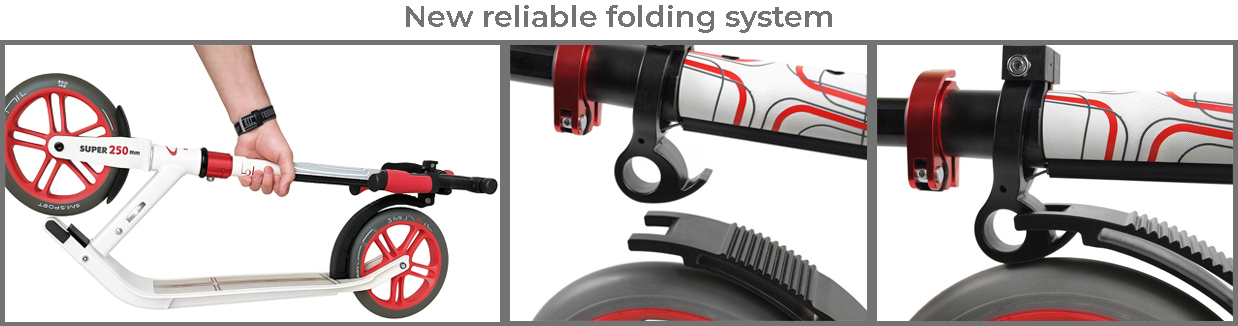 Сверхпрочный самокат для взрослых SMJ Sport NL-900-white | Надміцний самокат для дорослих SMJ Sport NL-900-white